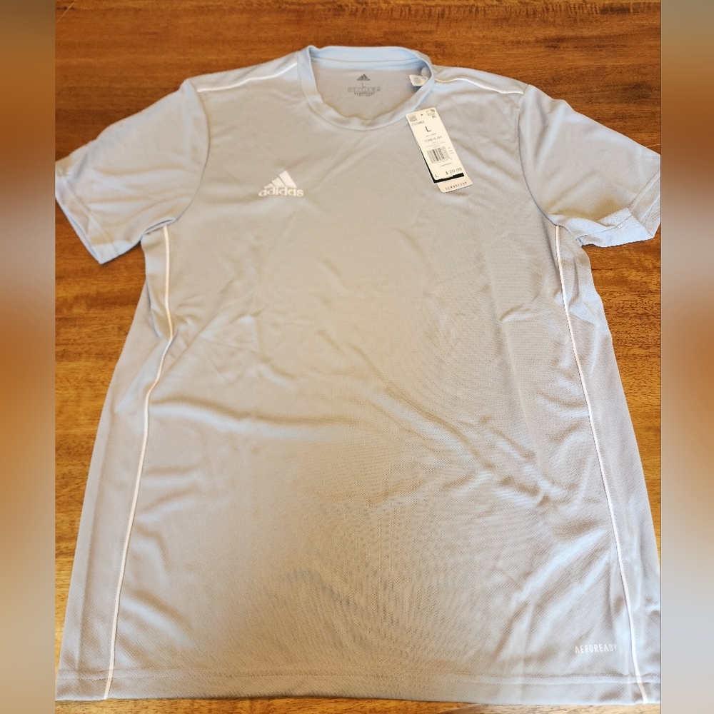 Adidas Stone Grey & White Core18 Jersey Large